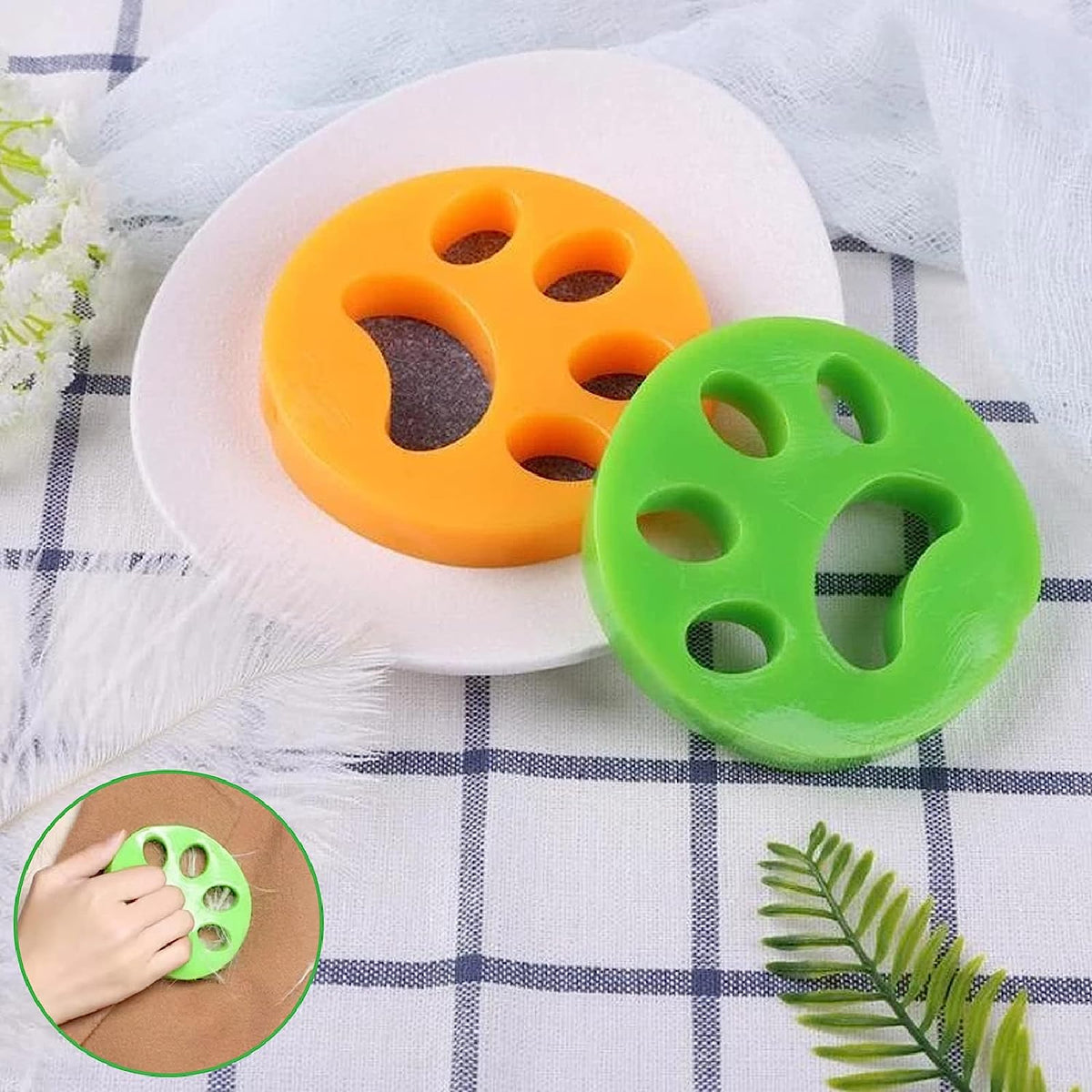 Pet Hair Remover Cat Fur Dog Hair Lint Remover Laundry Washing Machine 4 Pieces