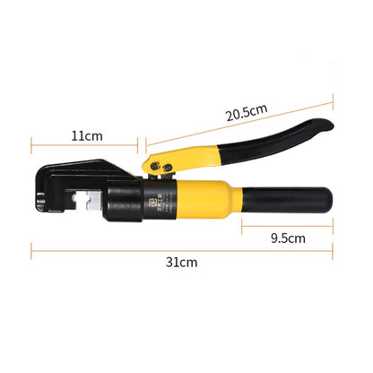 8 Ton Hydraulic Wire Crimper 9 Dies Cable Lug Force Crimping Tool Kit 4-70mm