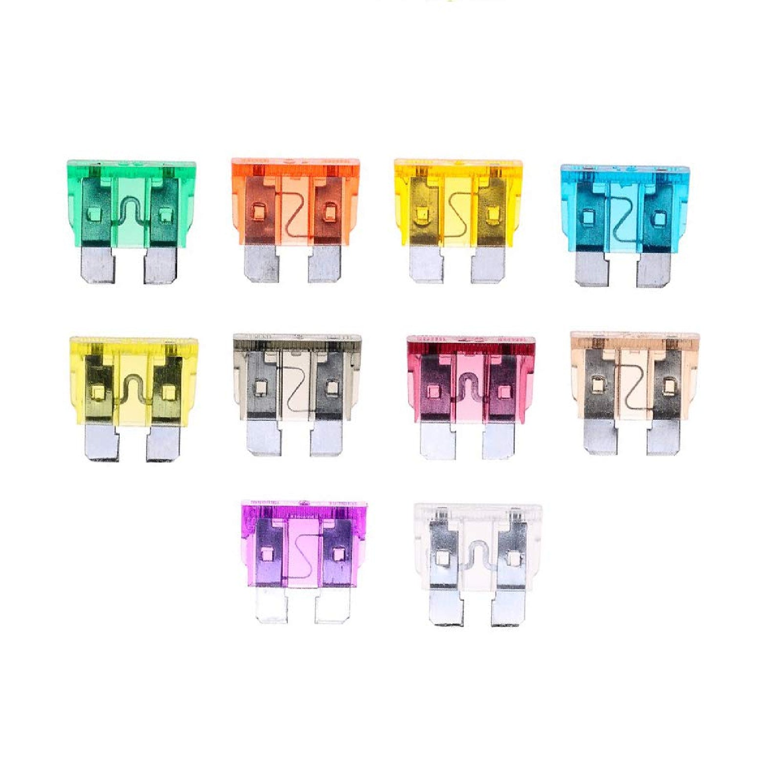 Blade Auto Car Assorted Fuses 100 Standard Assortment Kits Set 2A-35A With Box