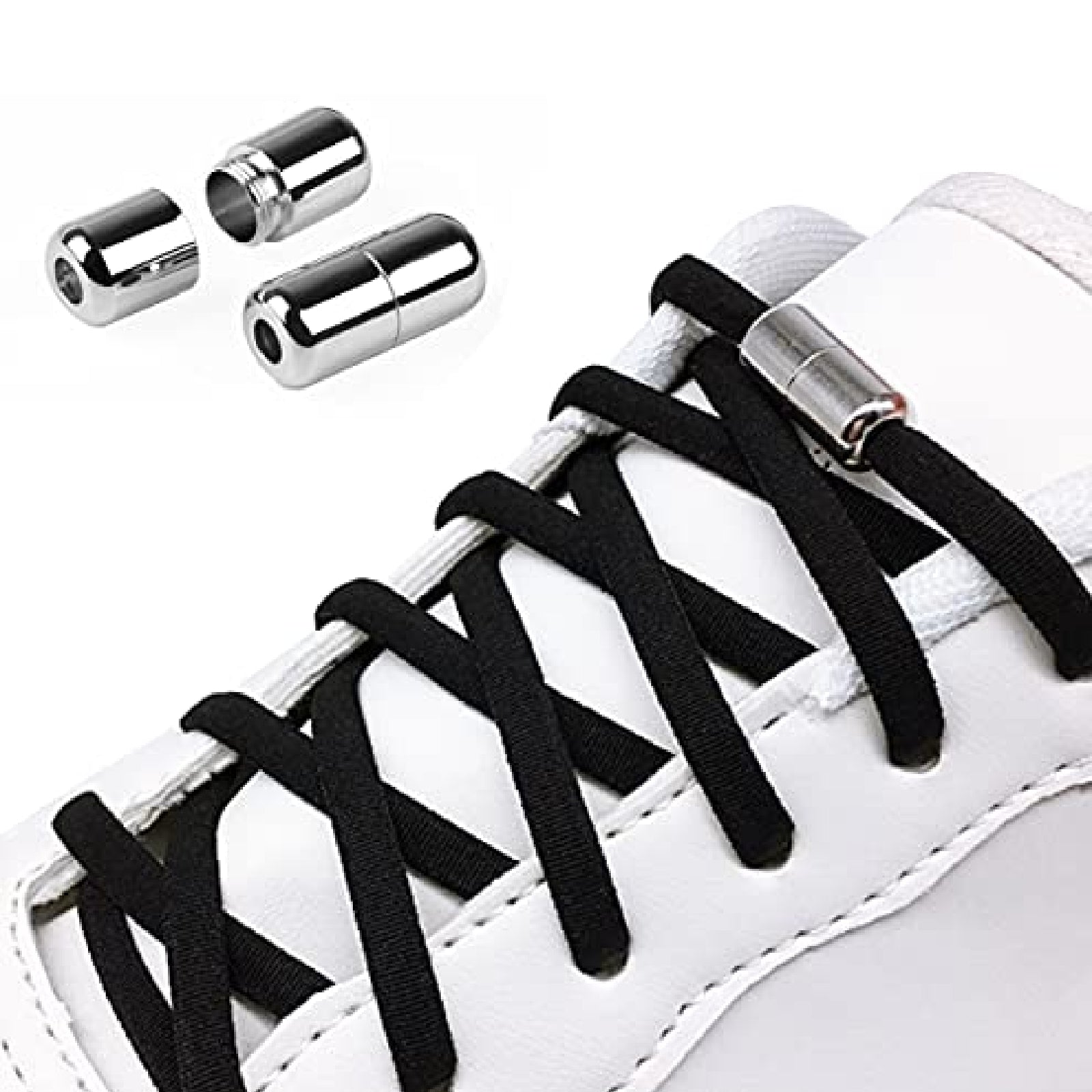 No Tie Shoe Laces Elastic Lock Lazy Sneakers Shoelaces For Kids Adults