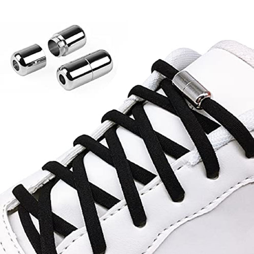 No Tie Shoe Laces Elastic Lock Lazy Sneakers Shoelaces For Kids Adults