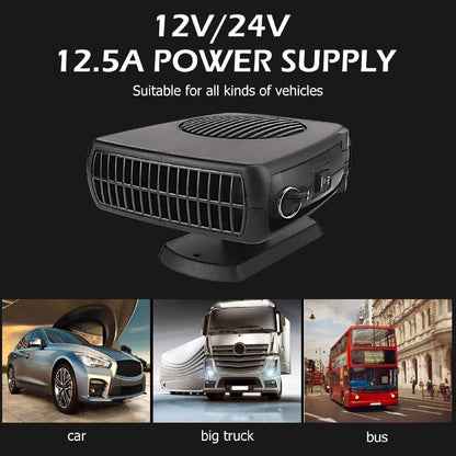 Portable Car Heater Fan Vehicle Ceramic Heating Defroster Demister 12V