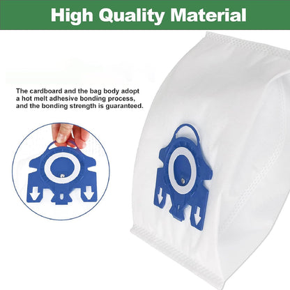 Vacuum Cleaner Bags 12 Pieces Miele FJM Hyclean 3D GN C2 C3 S2 S5 S8 S5211 S5210