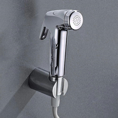Douche Bidet Sprayer Shower Head Hose Shattaf Toilet Spray Kit Silver 4 Pieces