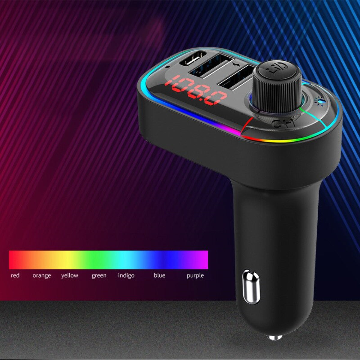 FM Transmitter Bluetooth Wireless Dual USB Charger 5.0 Radio Car Kit Adapter