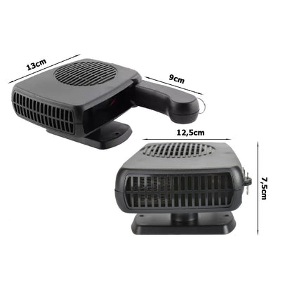Portable Car Heater Fan Vehicle Ceramic Heating Defroster Demister 12V