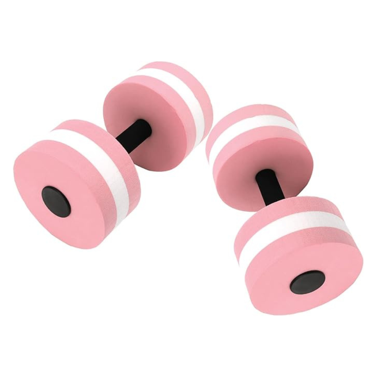 2x Aquatic Fitness Barbell Aqua Pool Exercise EVA Water Aerobics Dumbbell Pink
