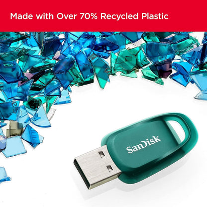 SanDisk Ultra Eco 128GB Flash Drive USB 3.2 Read Speed up to 100MB/s SDCZ96-128G