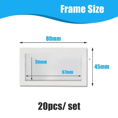 20pcs Refrigerator Magnets Picture Holder Magnetic Photo Frames
