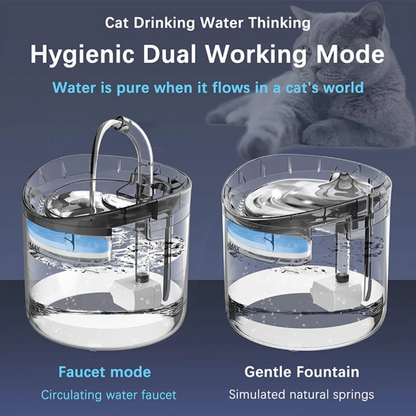 Automatic Sensor Drinking Dispenser Filter Electric Pet Water Fountain Cat Dog