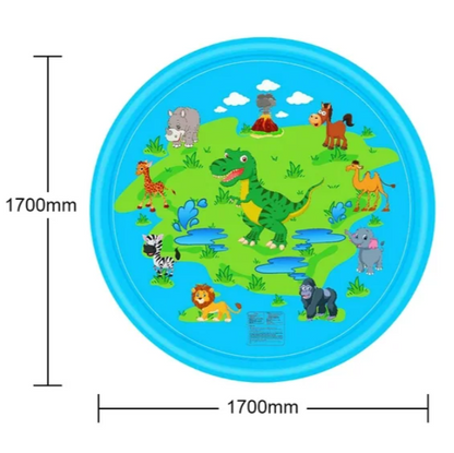 Inflatable Spray Pool Toy Kids Splash Sprinkler Water Play Pad Mat Dinosaur