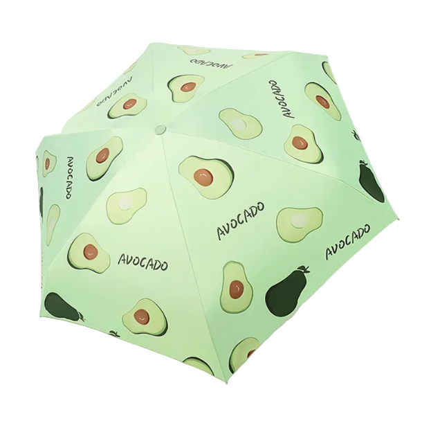 Small Windproof Anti-UV Sun Rain Mini Fruit Umbrella Folding Pocket Umbrella