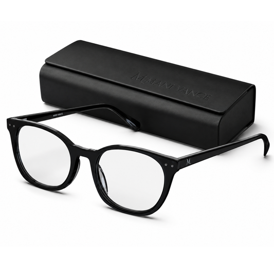 MANI VANCE Parker Black Blue Light Blocking Computer Glasses Eye Protection
