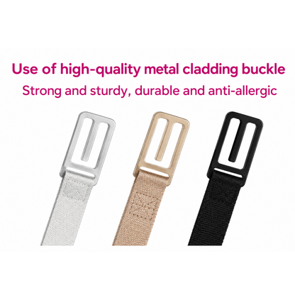 Adjustable Band Bra Strap Holder Lady Nonslip Elastic Strap Racer Clip 3PCS