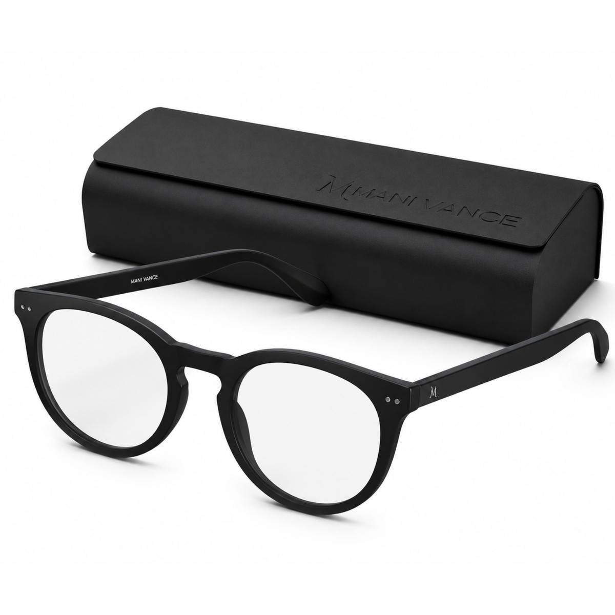 MANI VANCE Hunter Black Blue Light Blocking Computer Glasses Eye Protection