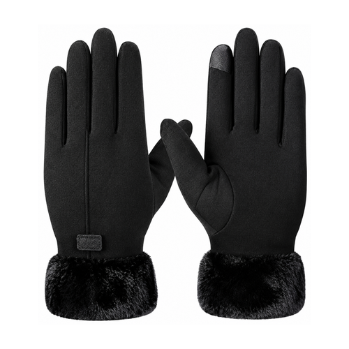 Thermal Sheepskin Windproof Soft Women Winter Gloves Touch Screen Outdoor