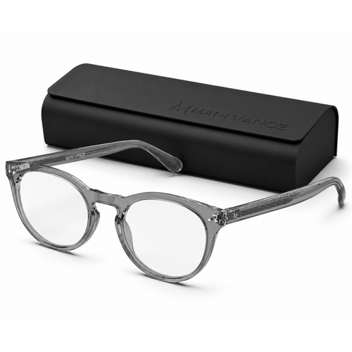 MANI VANCE Morgan Grey Blue Light Blocking Computer Glasses Eye Protection
