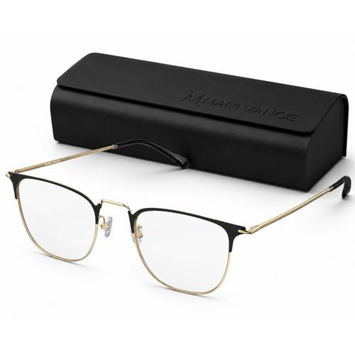 MANI VANCE Stevie Gold Blue Light Blocking Computer Glasses Eye Protection