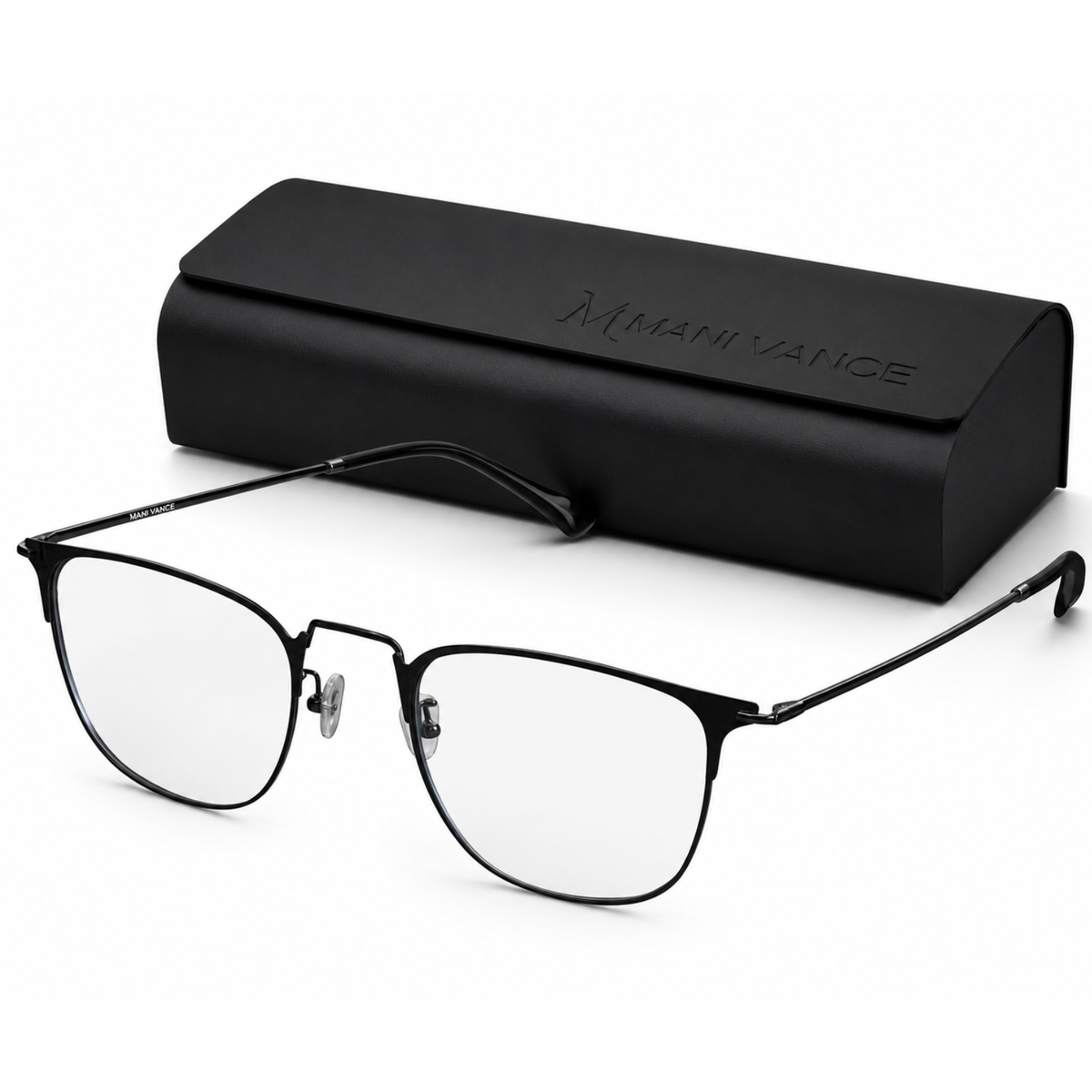 MANI VANCE West Black Blue Light Blocking Computer Glasses Eye Protection