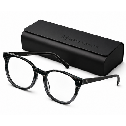 MANI VANCE Charlie Grey Blue Light Blocking Computer Glasses Eye Protection