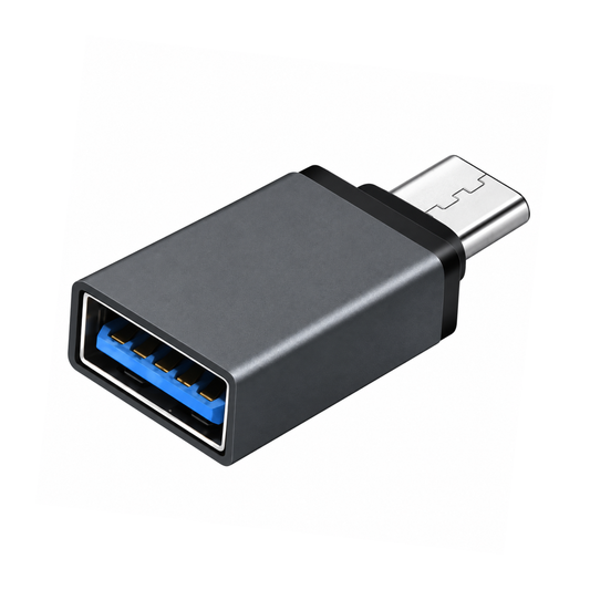 USB 3.1 Type C Male to USB 3.0 A Female USB-C OTG Data Adapter Black