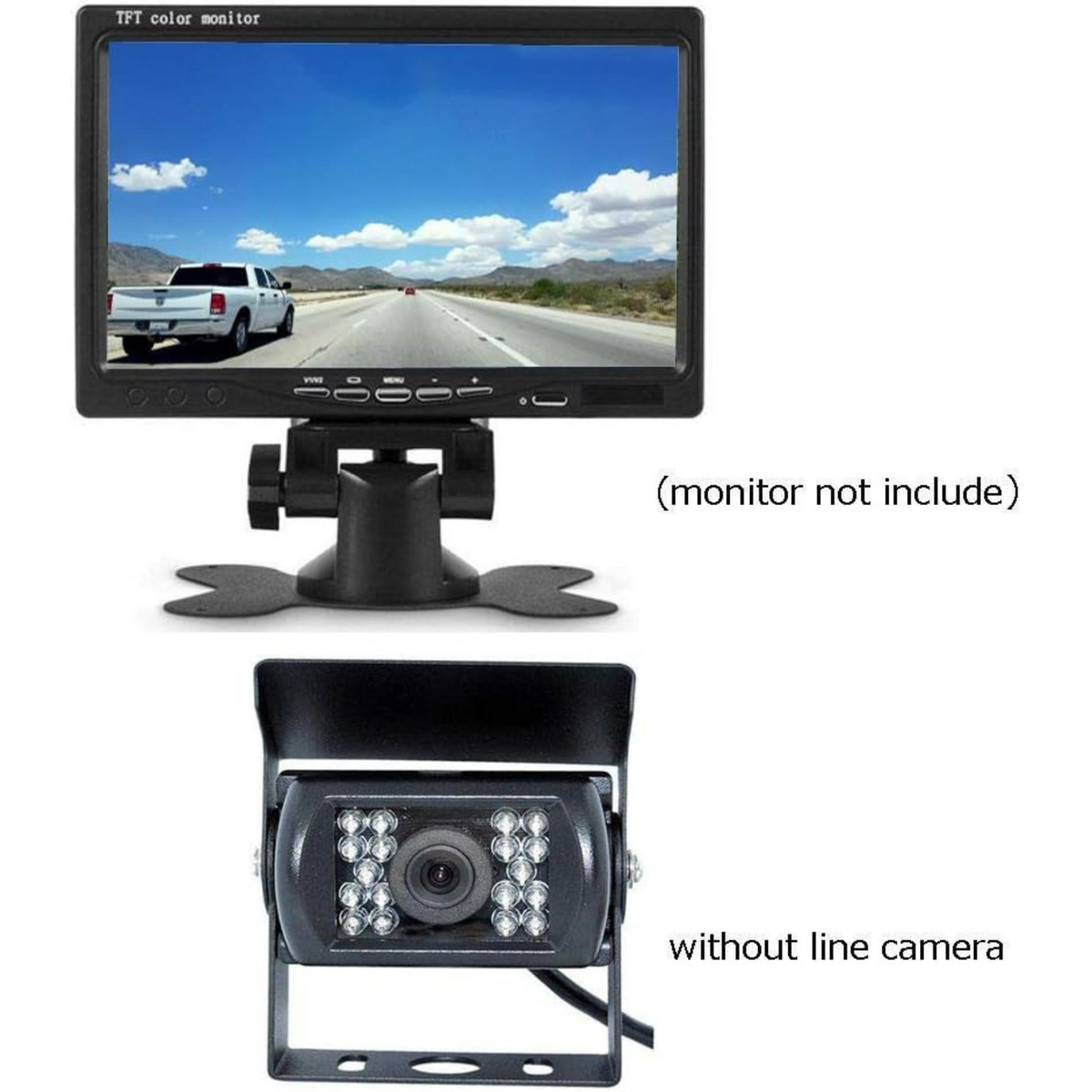 Reverse Backup Camera 18 IR Car Waterproof Parking Rear View Night Camera 120°