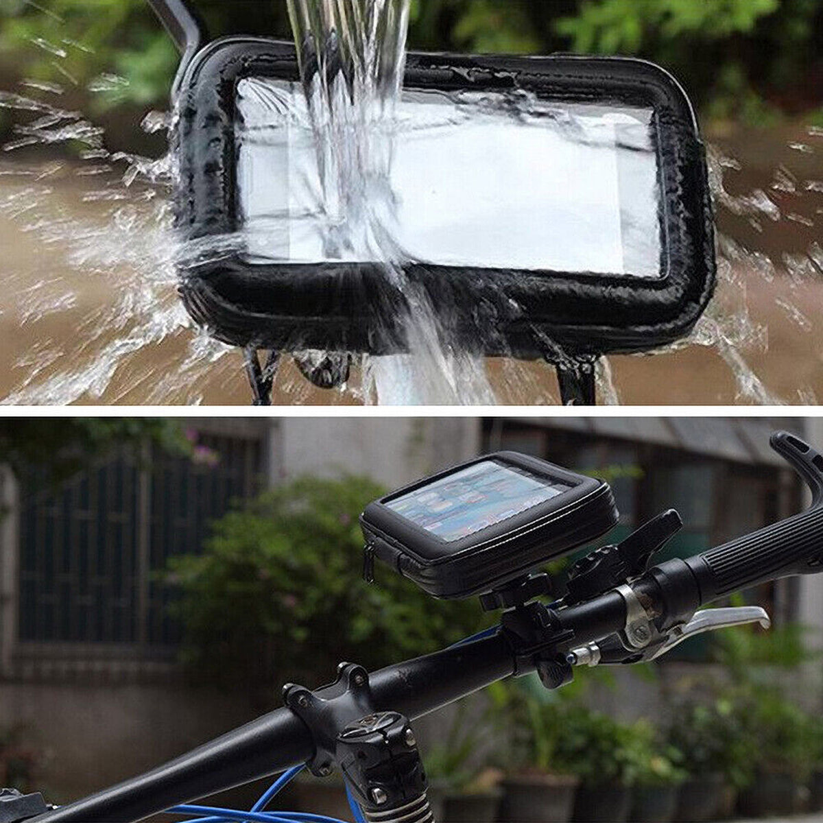 Bicycle Mount Waterproof Mobile Phone Holder Case Bike Motorcycle Handlebar