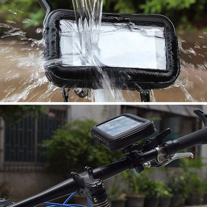 Bicycle Mount Waterproof Mobile Phone Holder Case Bike Motorcycle Handlebar