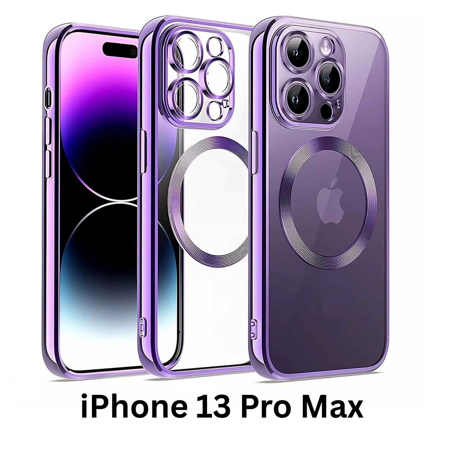Shockproof Case Slim MagSafe Plating For iPhone 13 Pro Max Purple
