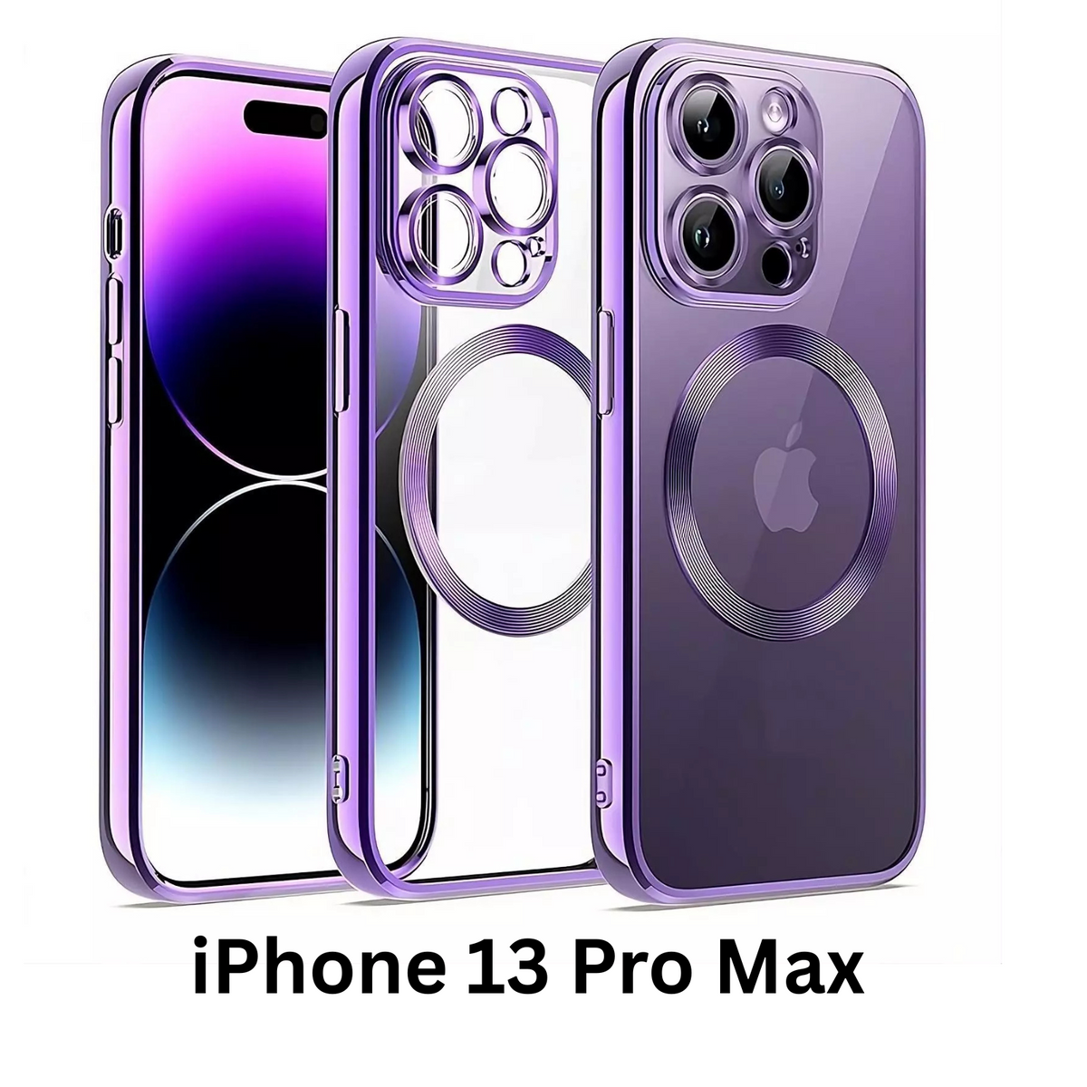 Shockproof Case Slim MagSafe Plating For iPhone 13 Pro Max Purple