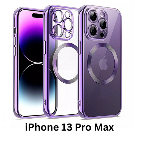Shockproof Case Slim MagSafe Plating For iPhone 13 Pro Max Purple