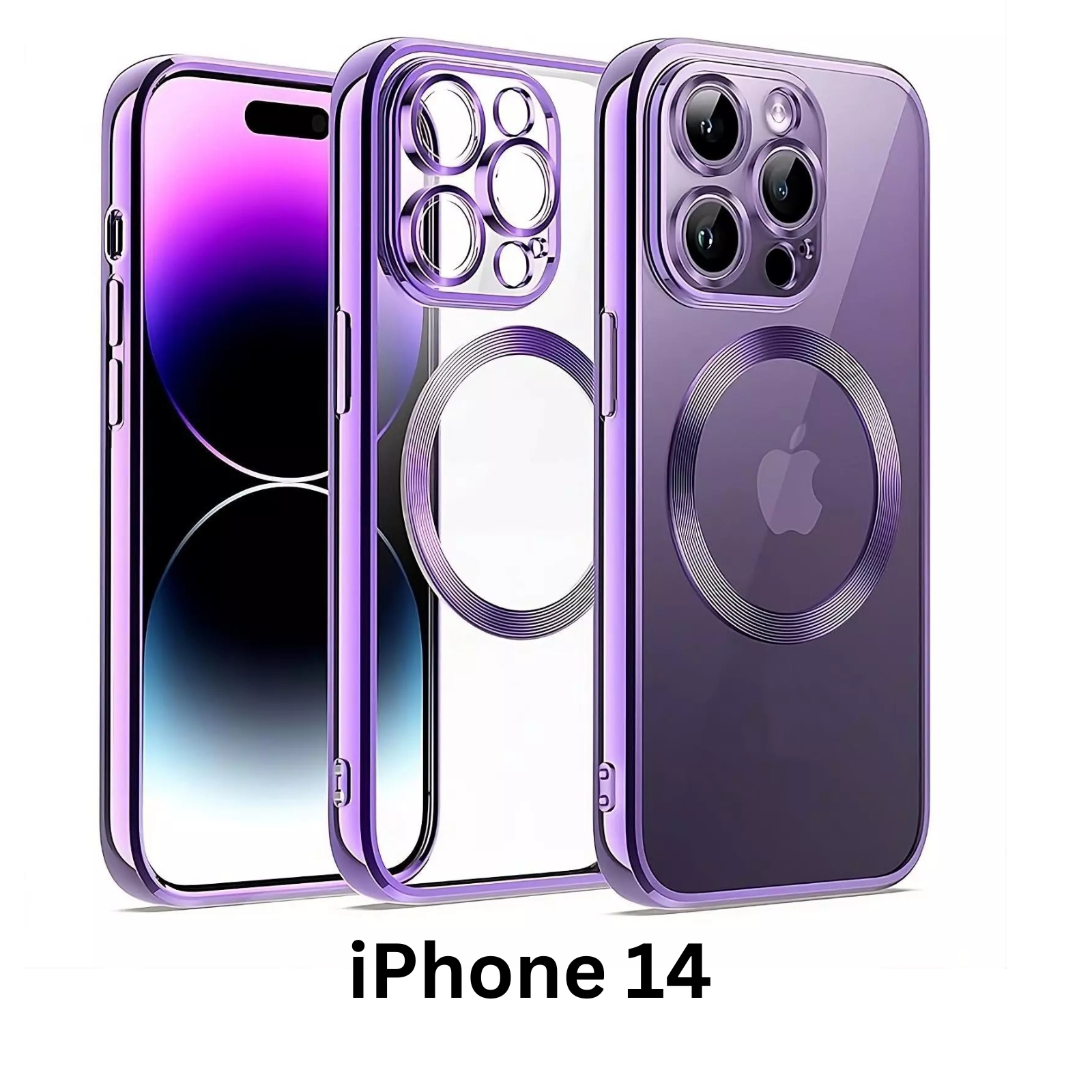 Shockproof Case Slim MagSafe Plating For iPhone 14 Purple