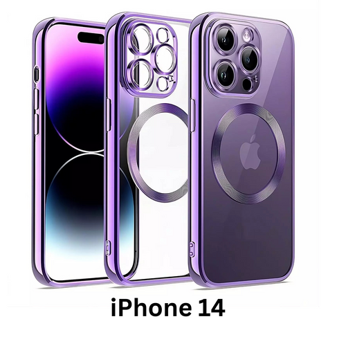 Shockproof Case Slim MagSafe Plating For iPhone 14 Purple