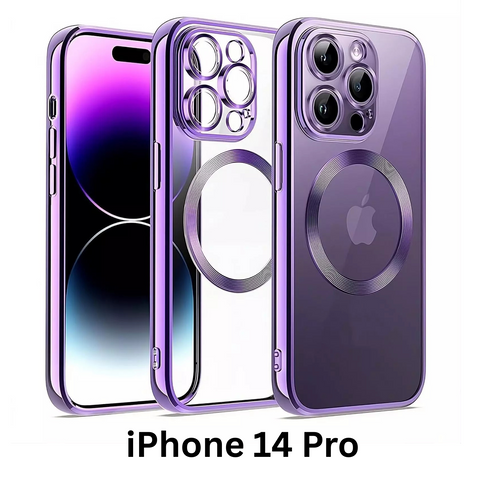Shockproof Case Slim MagSafe Plating For iPhone 14 Pro Purple