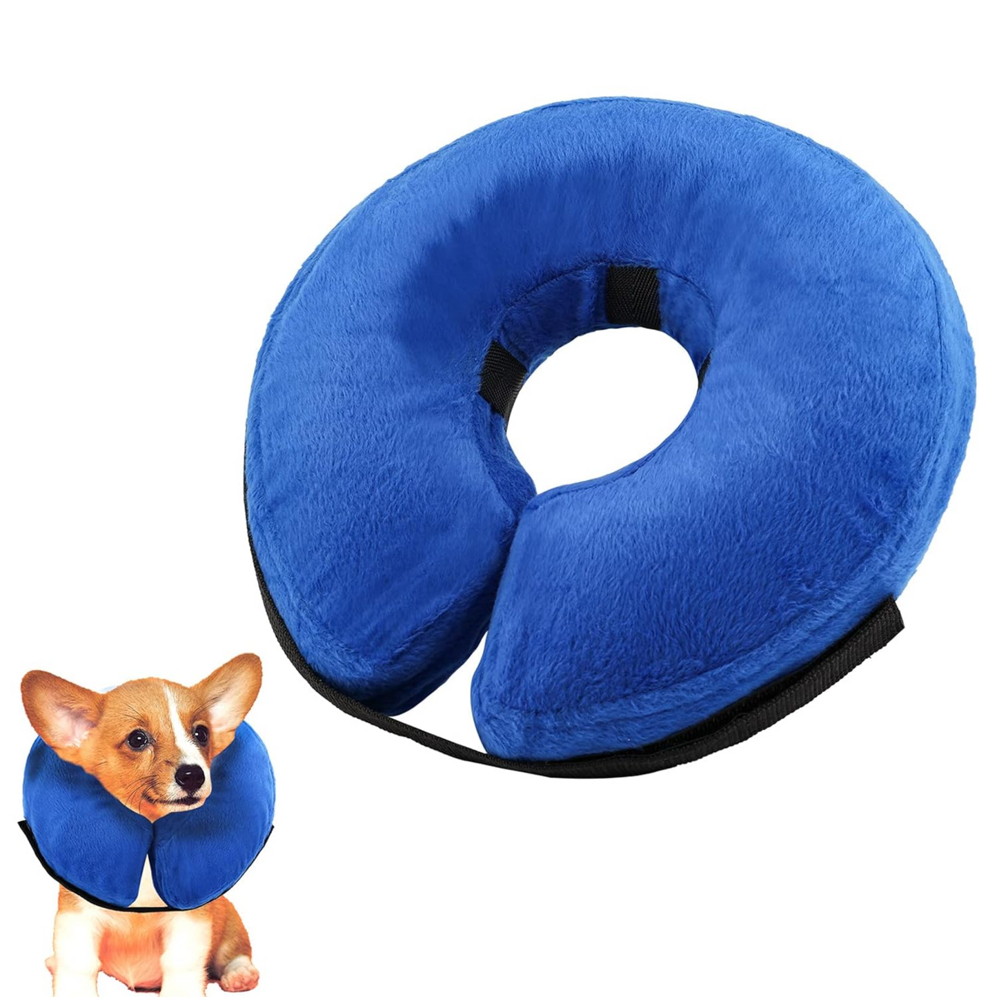 27x27CM Cat Dog Inflatable Wound Medical Soft Healing Collar Cone M