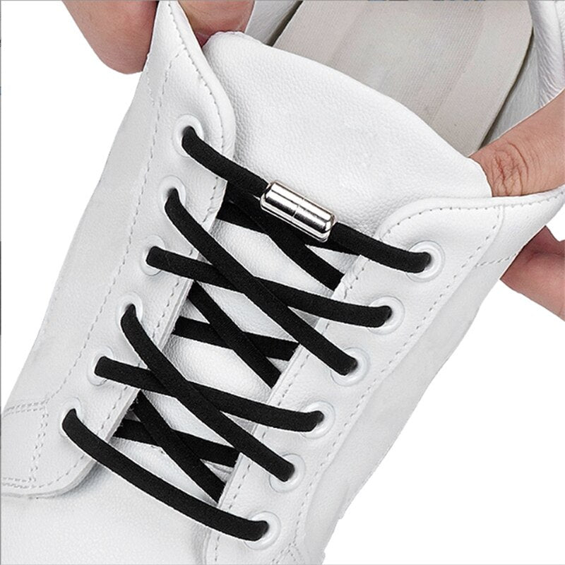 No Tie Shoe Laces Elastic Lock Lazy Sneakers Shoelaces For Kids Adults