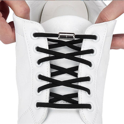 No Tie Shoe Laces Elastic Lock Lazy Sneakers Shoelaces For Kids Adults