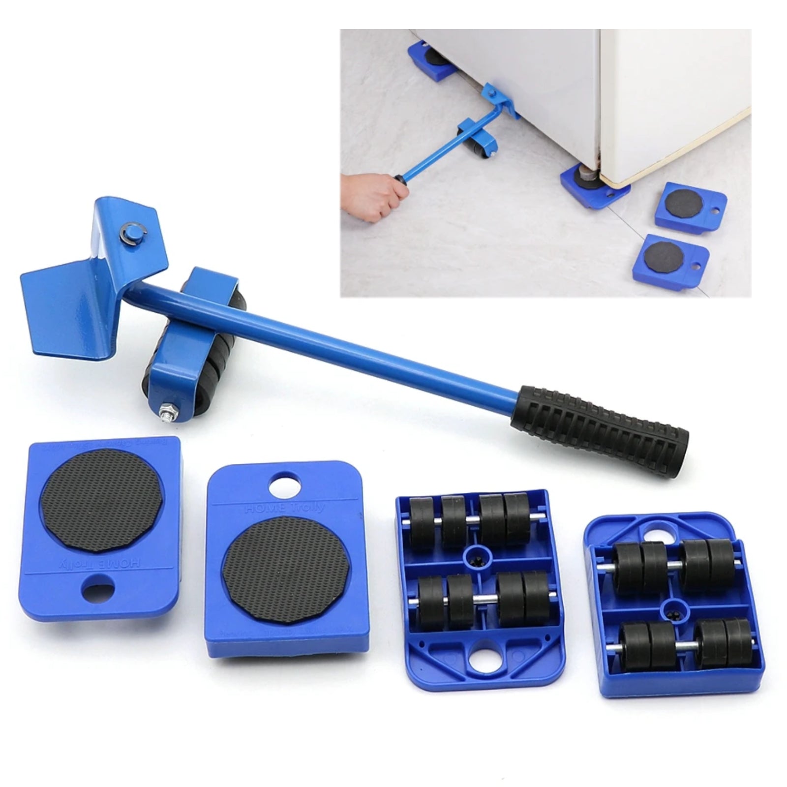 Portable Heavy Home Furniture Lifter Roller Wheel Mover Sliders Moving Tool Set