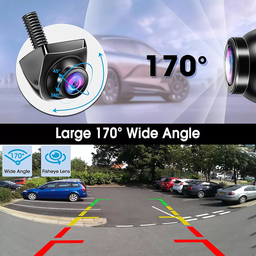 HD 1080P Rotatable Backup Cam Front Rear Video Cam Universal Car Reverse Camera
