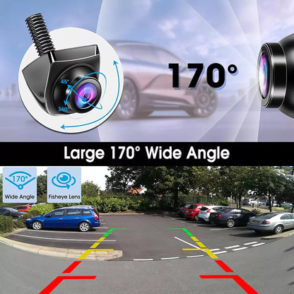HD 1080P Rotatable Backup Cam Front Rear Video Cam Universal Car Reverse Camera