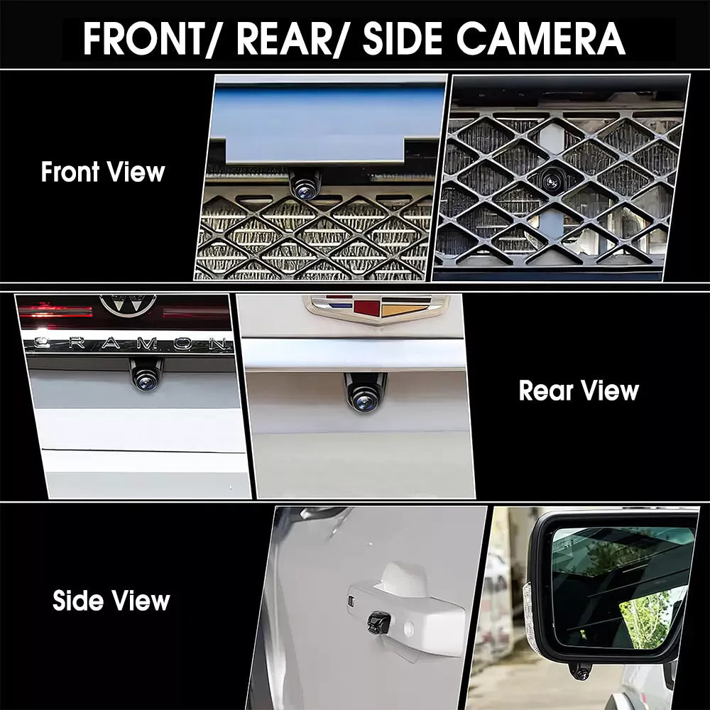 HD 1080P Rotatable Backup Cam Front Rear Video Cam Universal Car Reverse Camera
