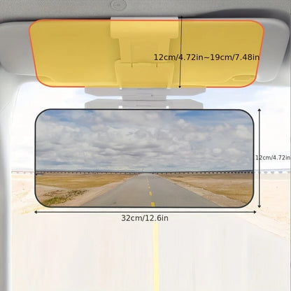 Car Anti-glare Driving Visor Day Night 2 in 1 Sun Visor Extender