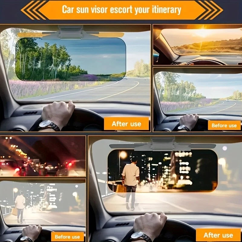 Car Anti-glare Driving Visor Day Night 2 in 1 Sun Visor Extender