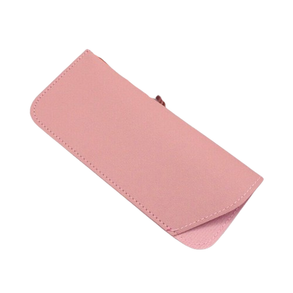 Soft Pouch Bag Pocket Leather Eyeglass Sunglasses Reading Glasses Case