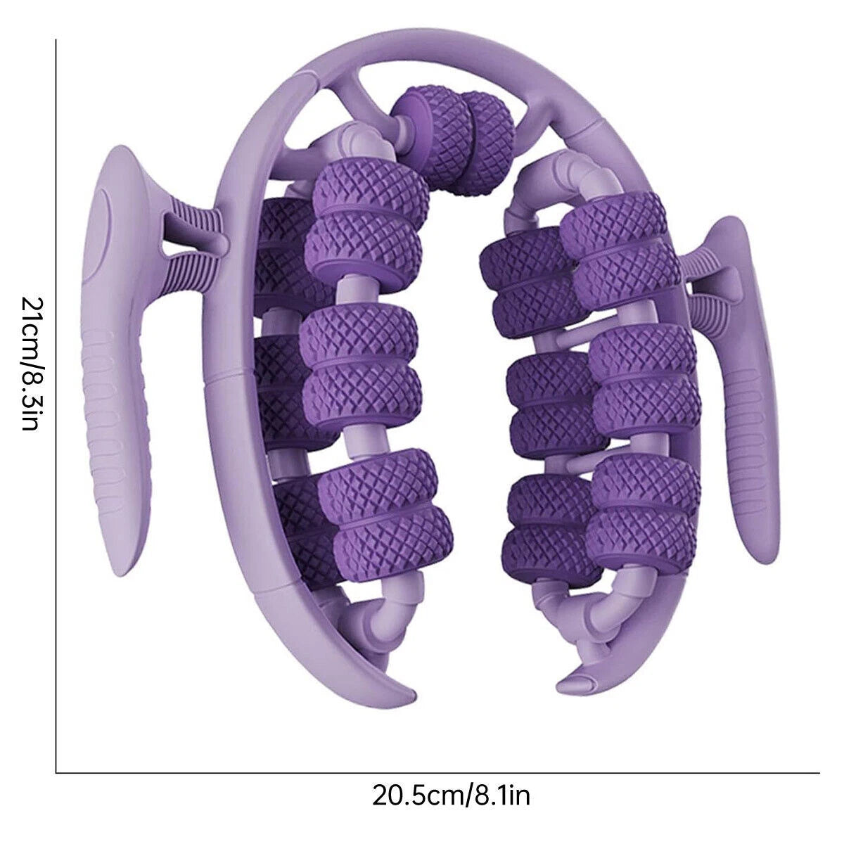 Wheel Calf Relaxation Yoga Fitness Leg Muscle Massager Roller 26 Round Purple