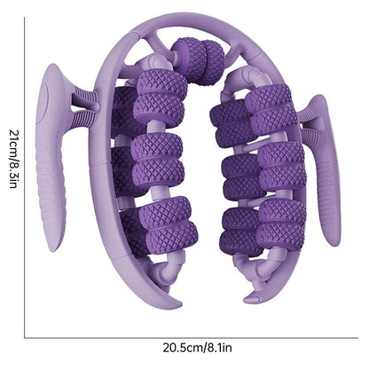Wheel Calf Relaxation Yoga Fitness Leg Muscle Massager Roller 26 Round Purple
