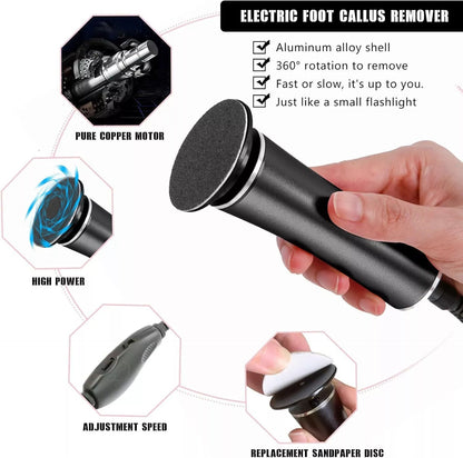 Foot File Callus Remover Pedicure Tool Electric Foot Grinding Hard Dead Skin