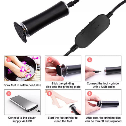 Foot File Callus Remover Pedicure Tool Electric Foot Grinding Hard Dead Skin