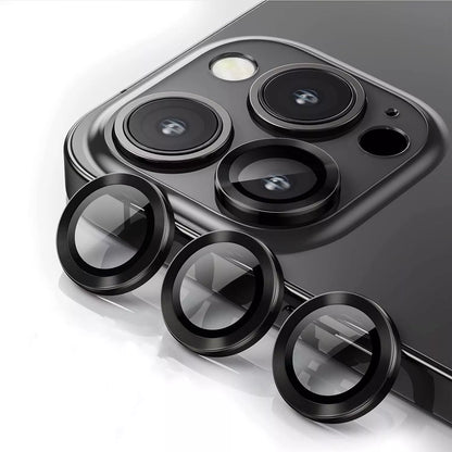 3pcs Camera Lens Protector Metal Ring Glass Screen iPhone 16 Pro Max