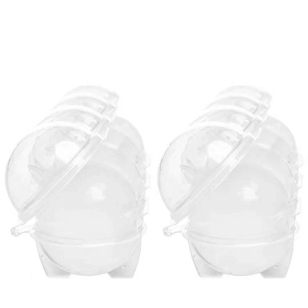 Sphere Cube Tray Big Silicone Mold 2X Ice Ball Maker Whiskey Round Mould